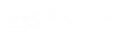 Skyfiber logo hvid